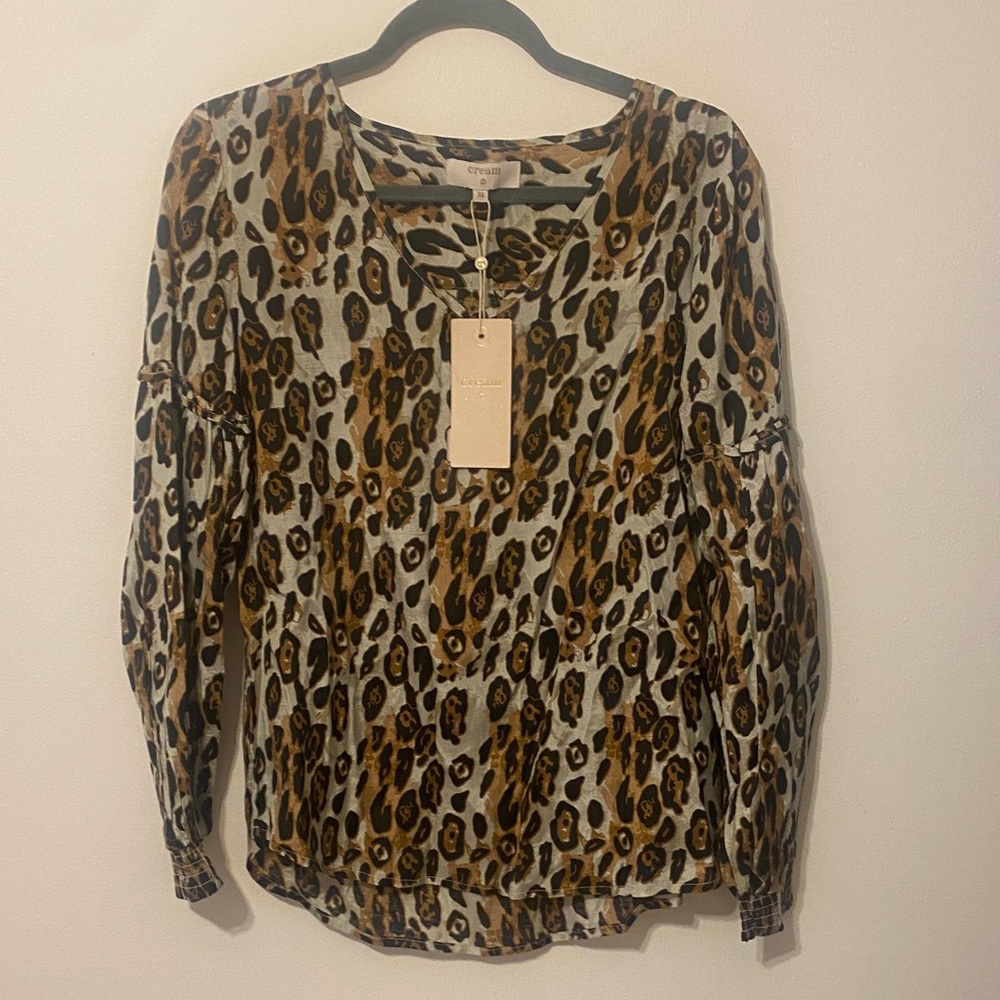 Cream Brand - Leopard Print Blouse in Brown and Black